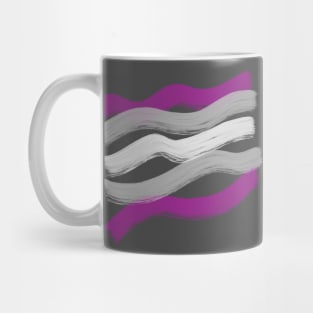 Pride Paint Graysexual Mug